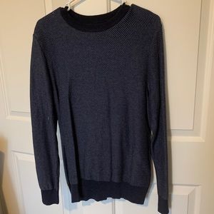 Size Medium Blue Striped Sweater
